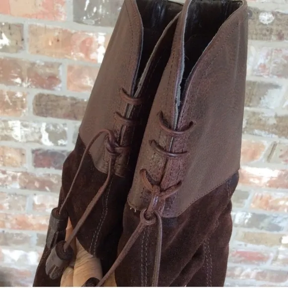 ⚜️ A.N.A BROWN SLOUCH BOOTS