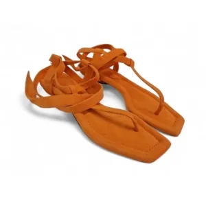 ✨ Brand New✨ Alexandre Birman Clarita Summer T.  Suede Flats in Mango