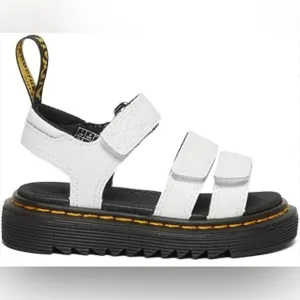 🆕 DR. MARTENS KLAIRE Junior White Leather Sandals