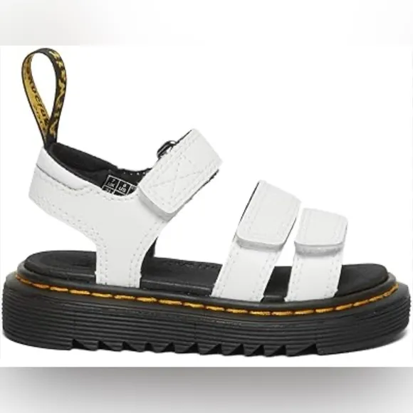 🆕 DR. MARTENS KLAIRE Junior White Leather Sandals