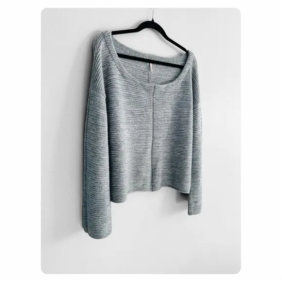 ★ Free People Ever Cozy Pullover - Blue/Gray ★