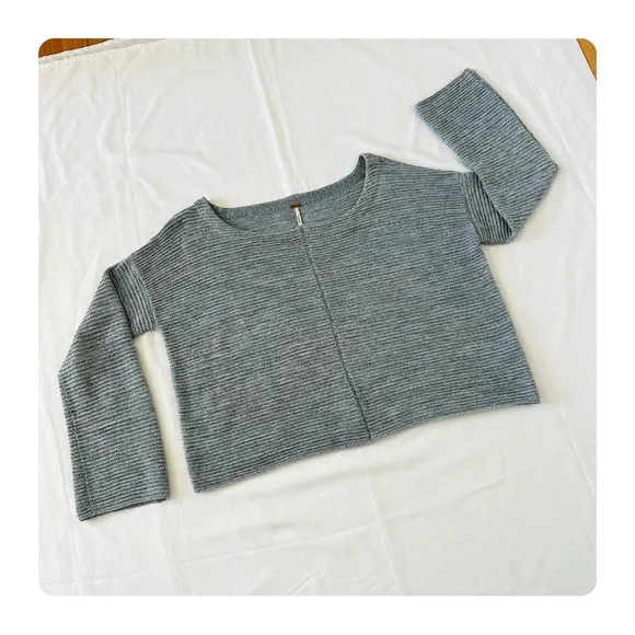 ★ Free People Ever Cozy Pullover - Blue/Gray ★