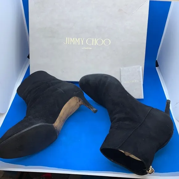 🔥 Jimmy Choo Heeled Suede Boots EU 37