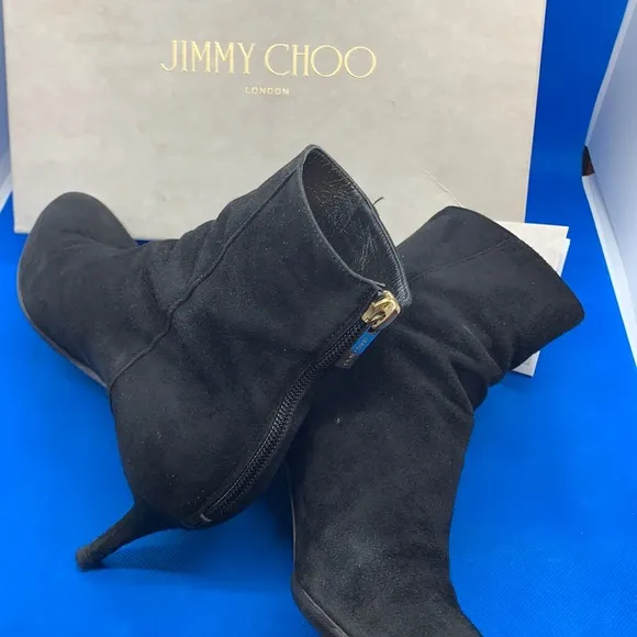 🔥 Jimmy Choo Heeled Suede Boots EU 37