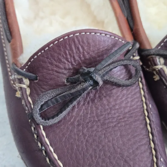🐢 LL Bean Double Sole Hand Stitched Loafers. Men's Size 6. Like New.