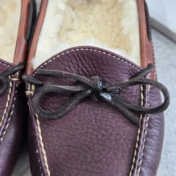🐢 LL Bean Double Sole Hand Stitched Loafers. Men's Size 6. Like New.