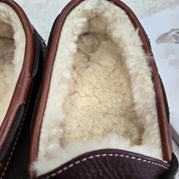 🐢 LL Bean Double Sole Hand Stitched Loafers. Men's Size 6. Like New.