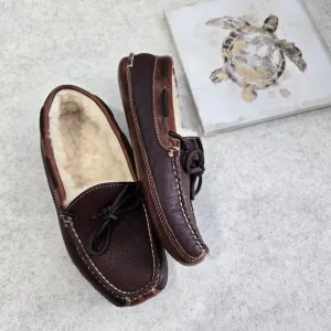 🐢 LL Bean Double Sole Hand Stitched Loafers. Men's Size 6. Like New.