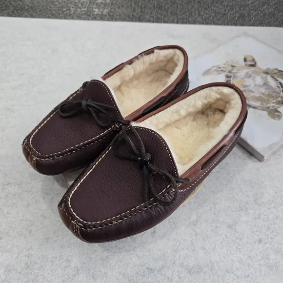🐢 LL Bean Double Sole Hand Stitched Loafers. Men's Size 6. Like New.