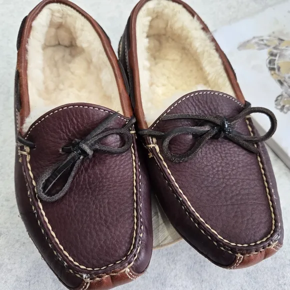 🐢 LL Bean Double Sole Hand Stitched Loafers. Men's Size 6. Like New.