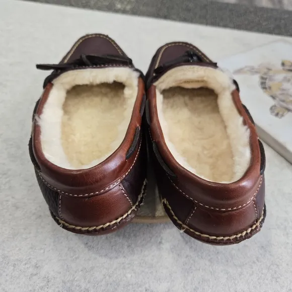🐢 LL Bean Double Sole Hand Stitched Loafers. Men's Size 6. Like New.