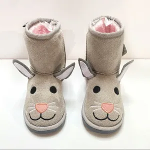 🐰 Muk Luks Toddler Girls Bunny Boots, Gray 9, NWT