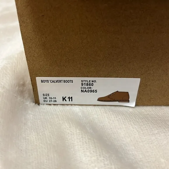 🆕 NIB  J Crew boys Calvert boots, kids size 11, brown suede leather