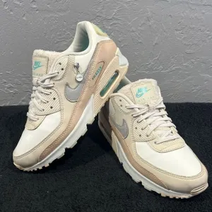 🔥 NIKE AirMax 90 Running Casual Sneaker Shoes Women Sz 8.5 - Pastel Colors - EU