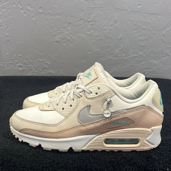 🔥 NIKE AirMax 90 Running Casual Sneaker Shoes Women Sz 8.5 - Pastel Colors - EU