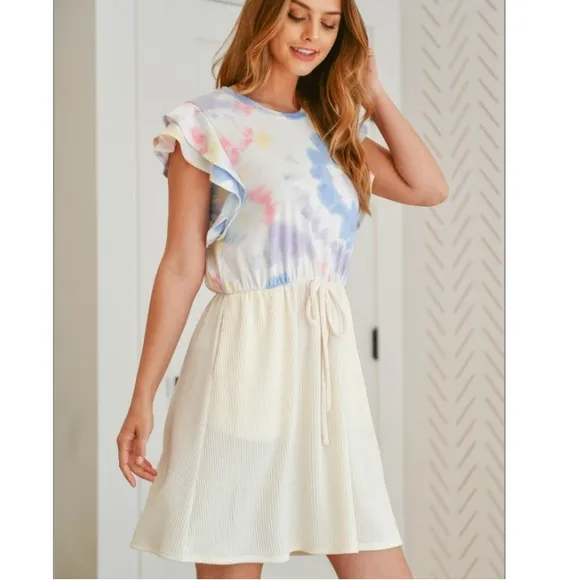 , Tie Dye Dress for spring summer