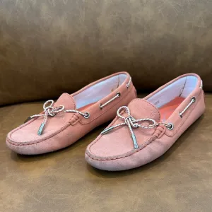 🌻 Tod's Orange Coral Salmon Gommino Driving Shoes Loafers Womens Sz 36.5 US 6.5