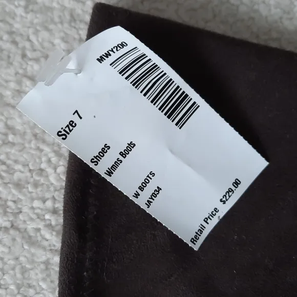 14. NWOT Marc Fisher thigh high brown boots