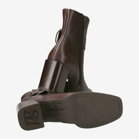 $500 Paul‎ Green Nirvana Bootie Womens 6.5US Buckle Brown Leather NEW, (C 332)