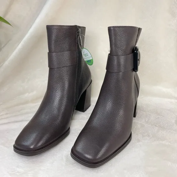 $500 Paul‎ Green Nirvana Bootie Womens 6.5US Buckle Brown Leather NEW, (C 332)