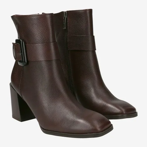$500 Paul‎ Green Nirvana Bootie Womens 6.5US Buckle Brown Leather NEW, (C 332)