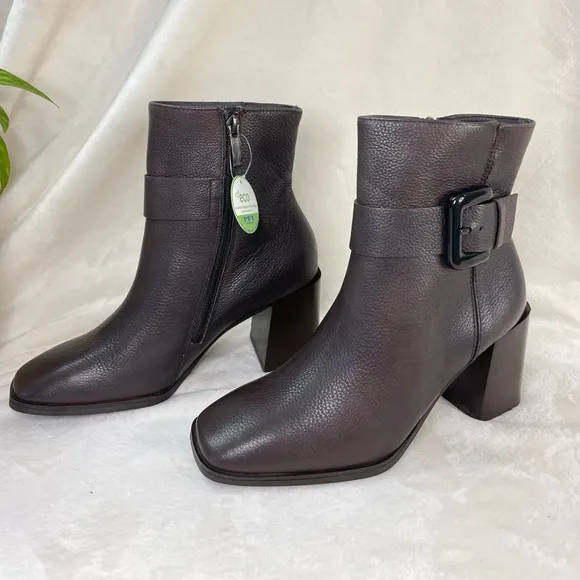 $500 Paul‎ Green Nirvana Bootie Womens 6.5US Buckle Brown Leather NEW, (C 332)