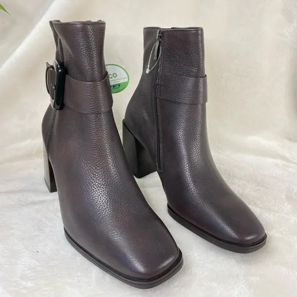 $500 Paul‎ Green Nirvana Bootie Womens 6.5US Buckle Brown Leather NEW, (C 332)