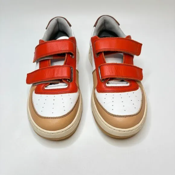 ACNE STUDIOS Steffey Mix White Brown Orange Casual Shoes Womens Size EU 38/US 8