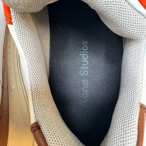 ACNE STUDIOS Steffey Mix White Brown Orange Casual Shoes Womens Size EU 38/US 8