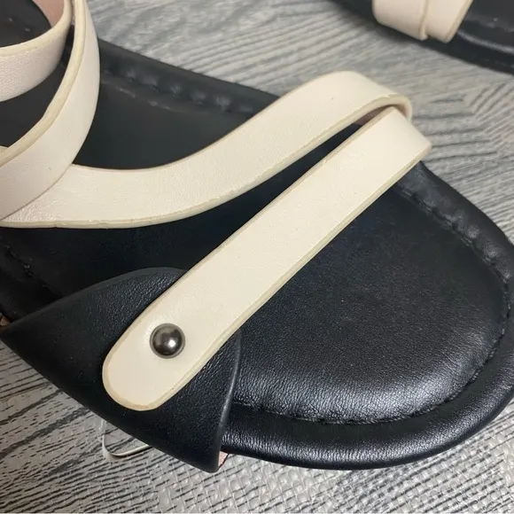 AD Daughters Narin Strappy Leather Two Tone Sandals