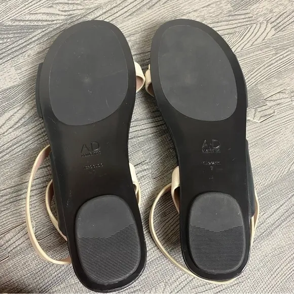 AD Daughters Narin Strappy Leather Two Tone Sandals