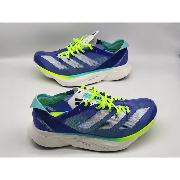 Adidas Adizero Adios Pro 3 Mens Blue Running Shoes Size 8 ID3635
