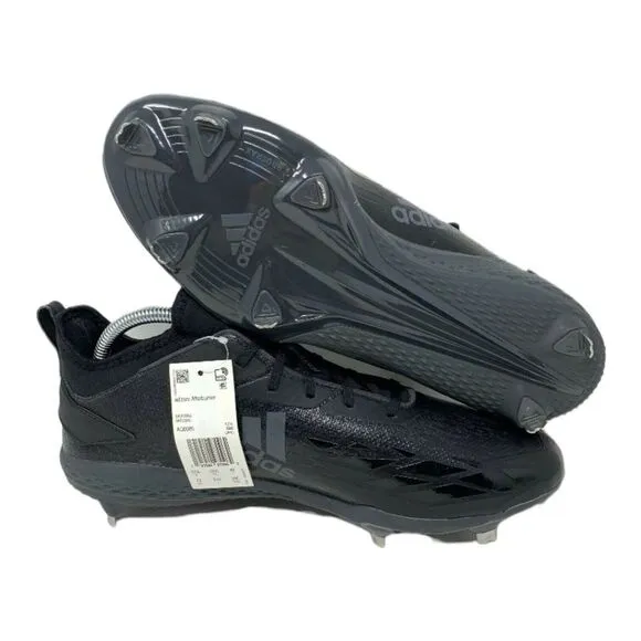 Adidas Adizero Afterburner V Baseball Cleats‎ Men's Size 13 Triple Black AQ0085