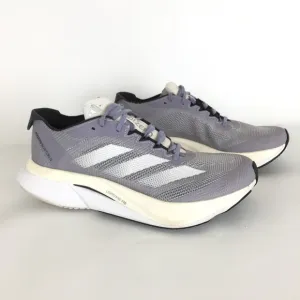 ADIDAS Adizero Boston 12 Running Shoes Gray Wht Sneakers Sz 7.5 Men's 9 Women's
