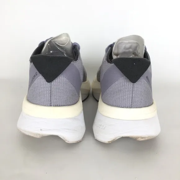 ADIDAS Adizero Boston 12 Running Shoes Gray Wht Sneakers Sz 7.5 Men's 9 Women's