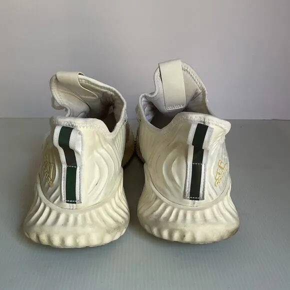Adidas Alphabounce Instinct Shoes Size 13.5 Men’s White Gold Running Sneakers