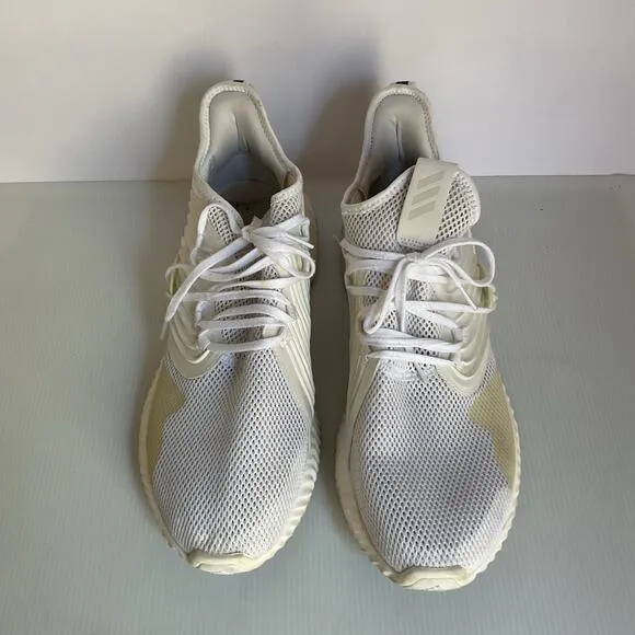Adidas Alphabounce Instinct Shoes Size 13.5 Men’s White Gold Running Sneakers