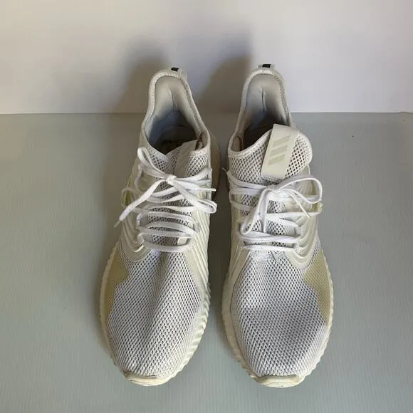 Adidas Alphabounce Instinct Shoes Size 13.5 Men’s White Gold Running Sneakers