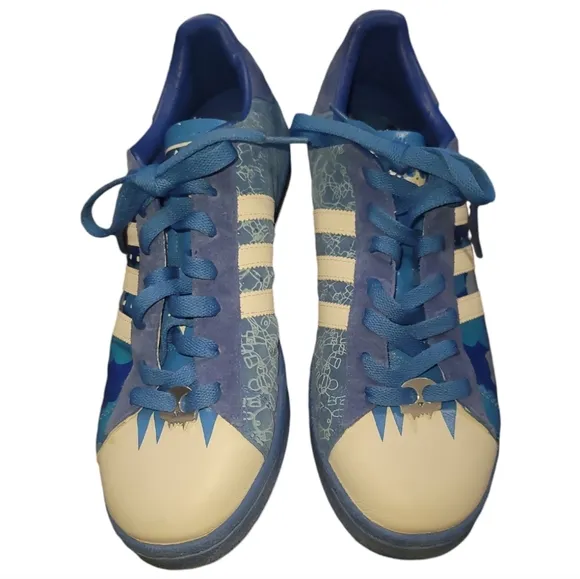 Adidas blue white century lo adicolor bl3 562892 trainers 9.5 athletic shoes nwo