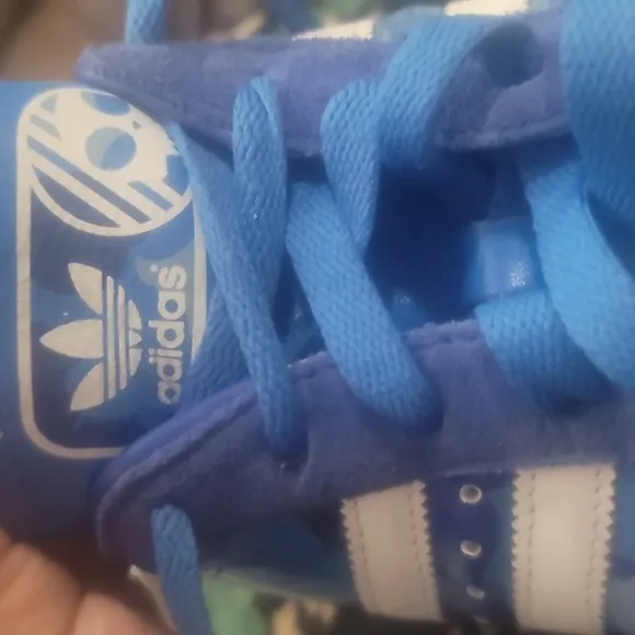 Adidas blue white century lo adicolor bl3 562892 trainers 9.5 athletic shoes nwo