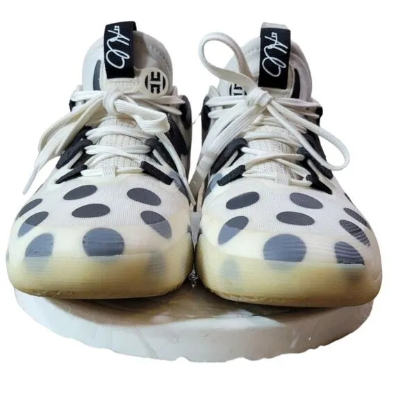 Adidas Harden Vol. 5 Futurenatural Polka Dot -‎ White/Black Mens Size 7