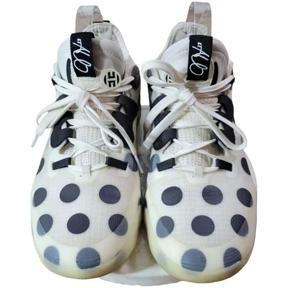 Adidas Harden Vol. 5 Futurenatural Polka Dot -‎ White/Black Mens Size 7
