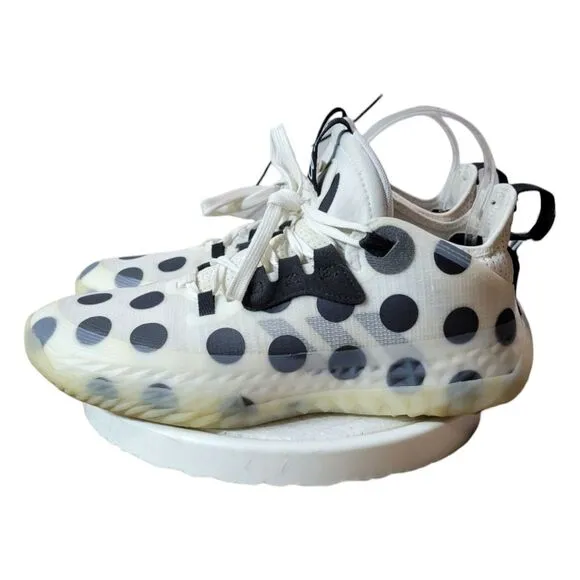 Adidas Harden Vol. 5 Futurenatural Polka Dot -‎ White/Black Mens Size 7