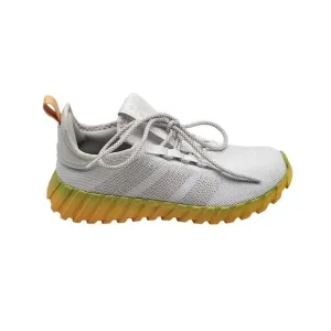 Adidas Kaptir Flow K Mens Running Shoes Size 5 ID1451 White With Yellow Soles