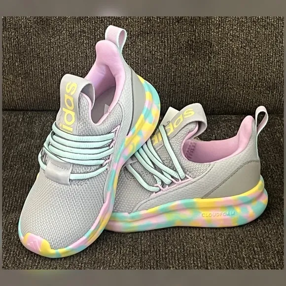 Adidas Lite Racer Adapt 7.0 Shoes Little Girl -Size 11K