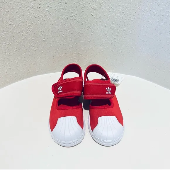 Adidas Original Kids Unisex Superstar 360 Red Sandals/Sz:9/NWT
