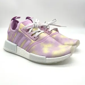 Adidas Originals NMD_R1 Shoes Kids White Bliss Lilac Running HQ6184 Size 5