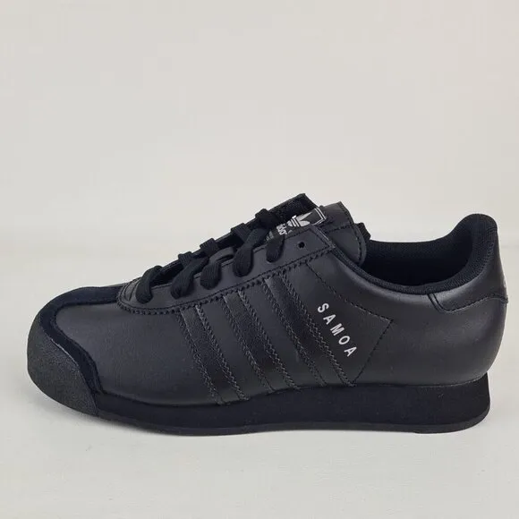 Adidas Samoa J Shoes Black Originals Leather Casual