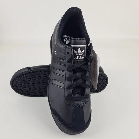 Adidas Samoa J Shoes Black Originals Leather Casual