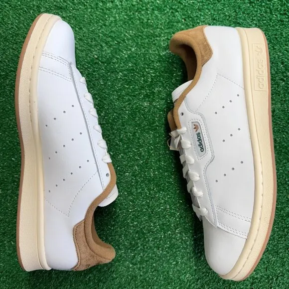 Adidas Stan Smith Mens Casual Shoes White Brown ID1354 NEW Multi Sz